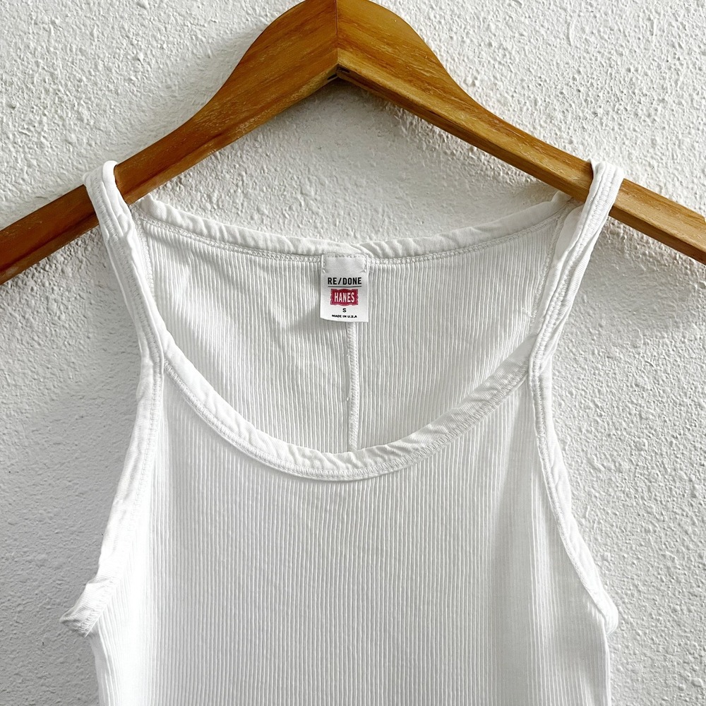 RE/DONE Hanes Ribbed Tank Size Small - Picture 4 of 6
